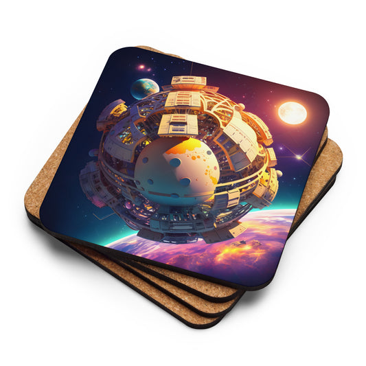 SPACE EXPLORER #1 (Cork-Back Coaster)