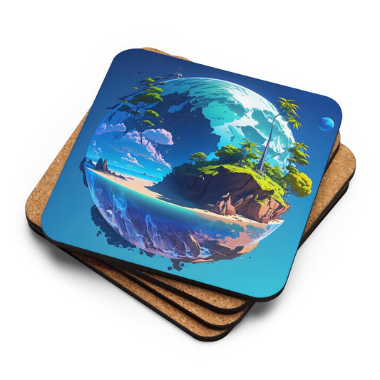 Cork-Back Coaster (VIVID DREAMER #1, Stylish, Colorful and Durable)