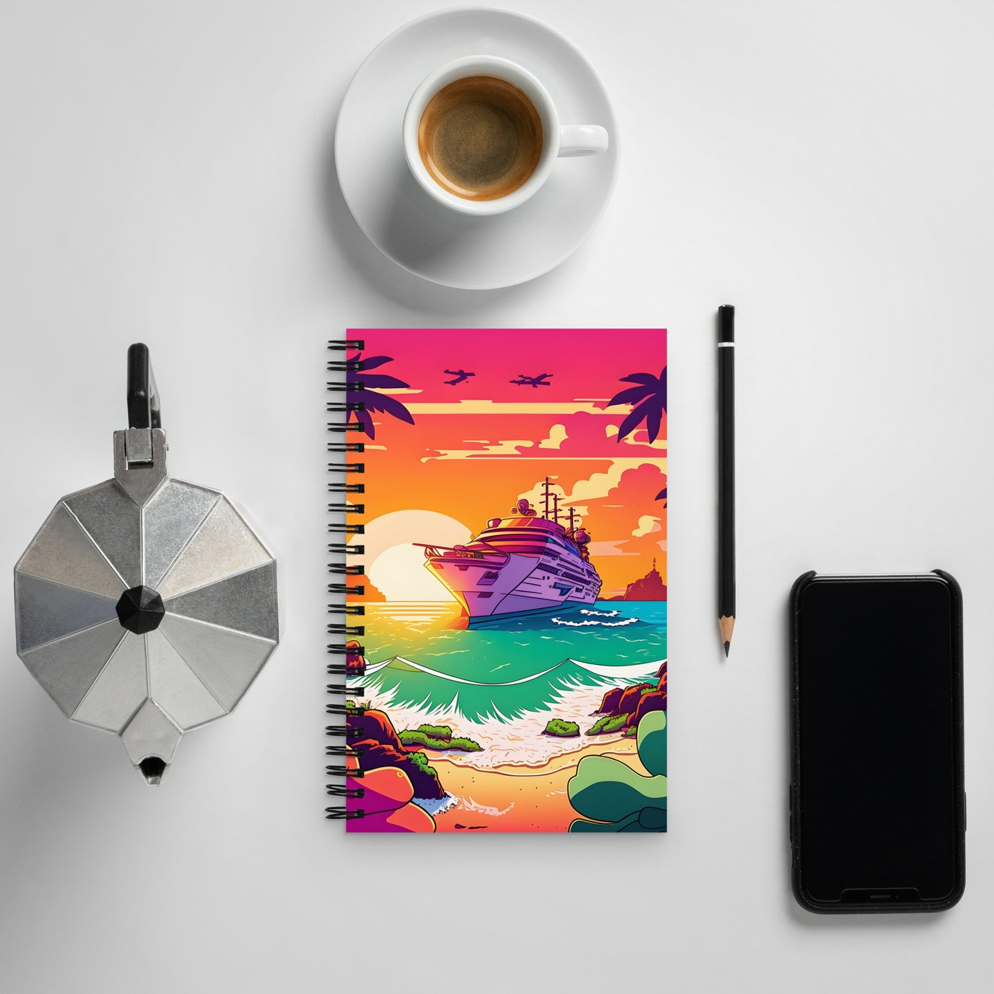 BEACH CRUISER Spiral Notebook