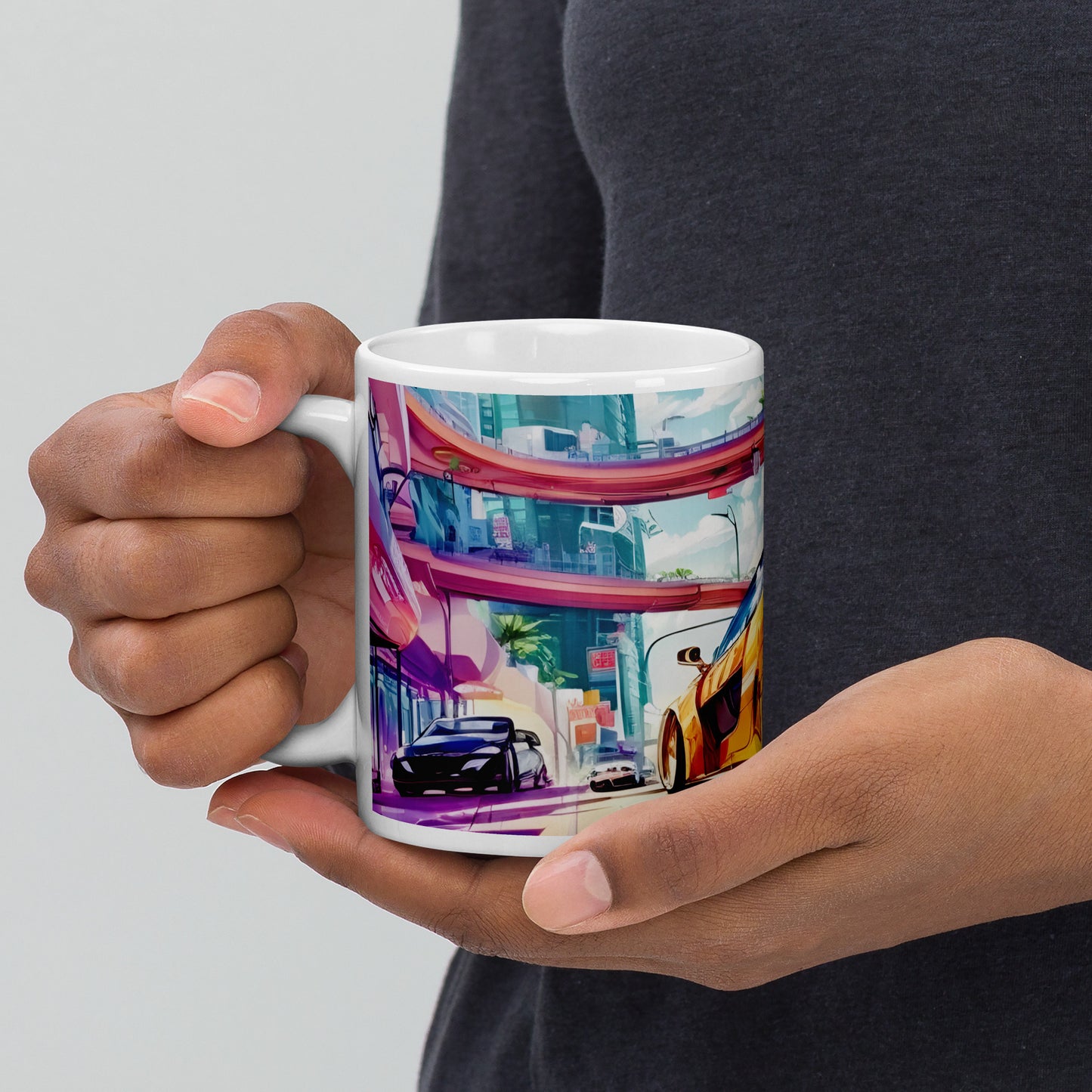 CITY HUNTER White Premium Mug