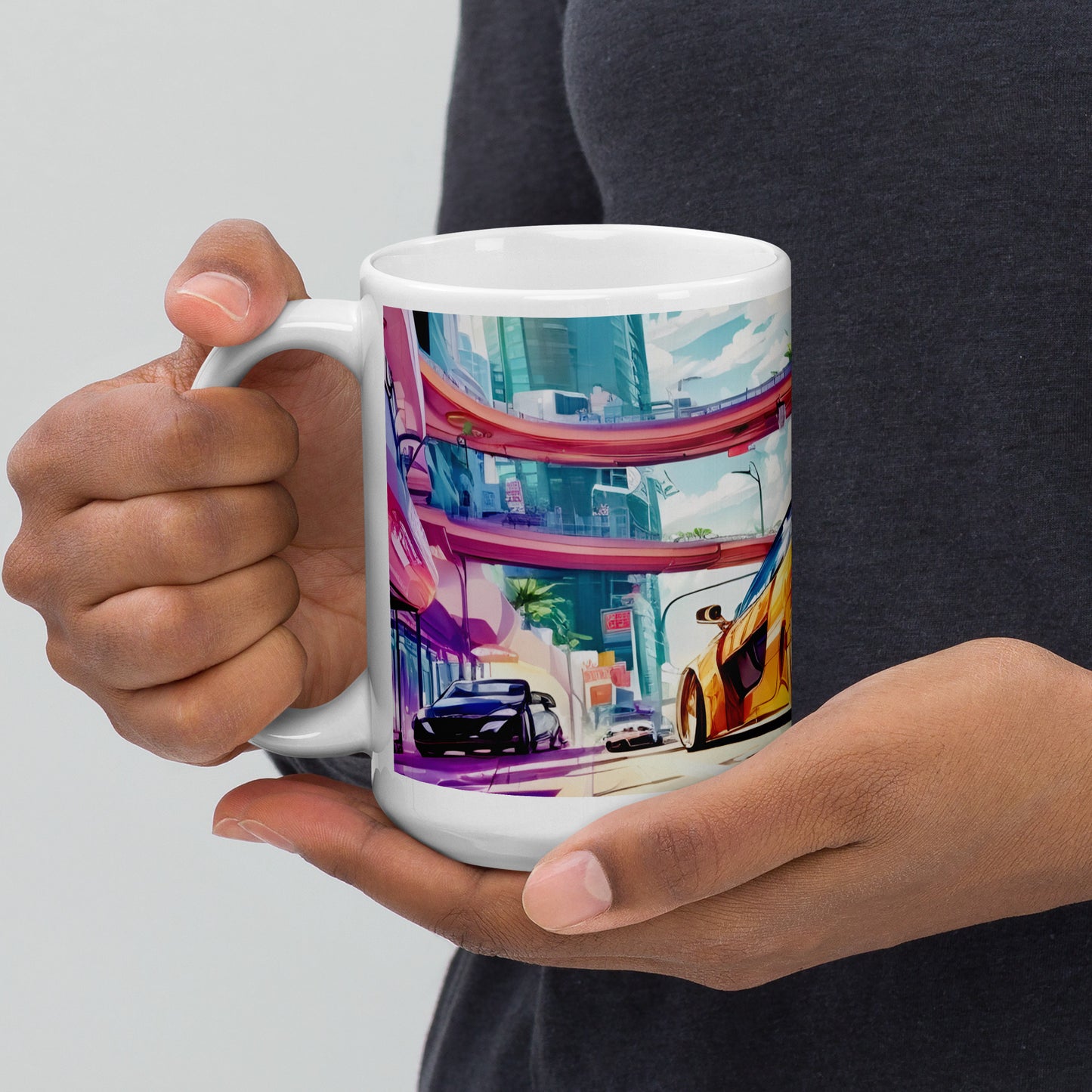 CITY HUNTER White Premium Mug