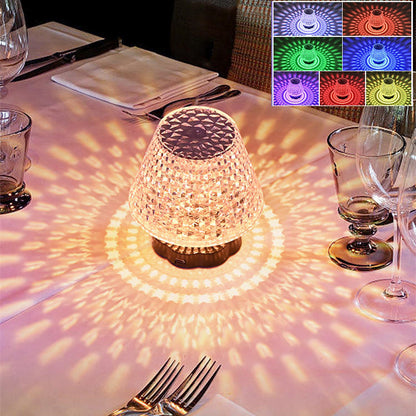 QUANTUM LIGHT Magic Diamond Crystal Table Lamp