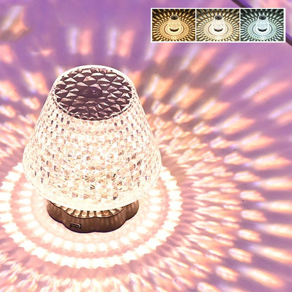 QUANTUM LIGHT Magic Diamond Crystal Table Lamp