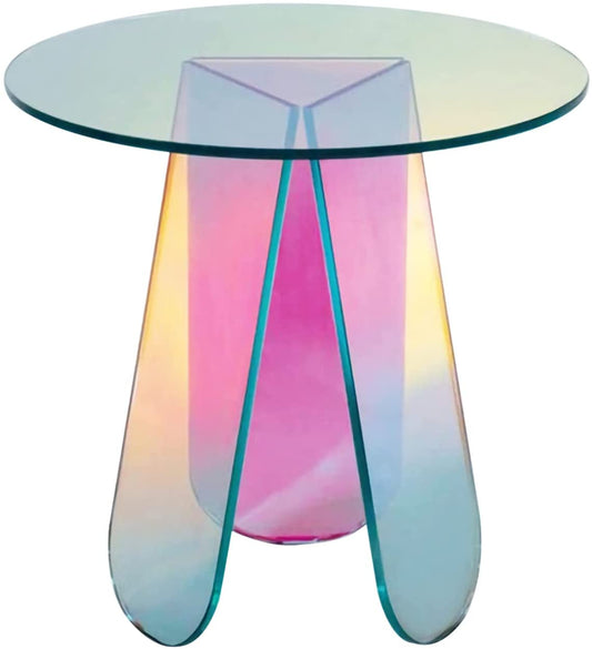 QUANTUM DREAM Iridescent Rainbow Color Coffee Table