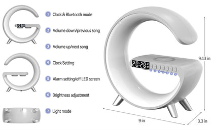 QUANTUM LIGHT Futuristic Atmosphere Wireless Charger Lamp