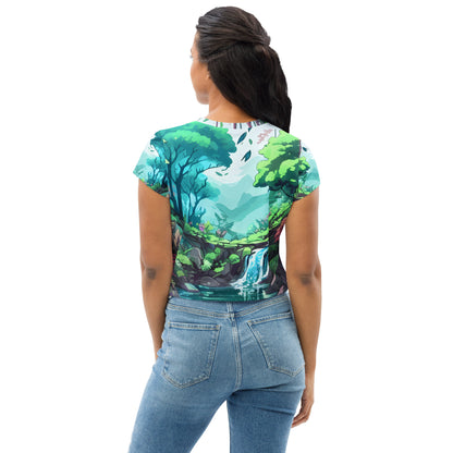 FOREST WALKER Women's Crop Tee