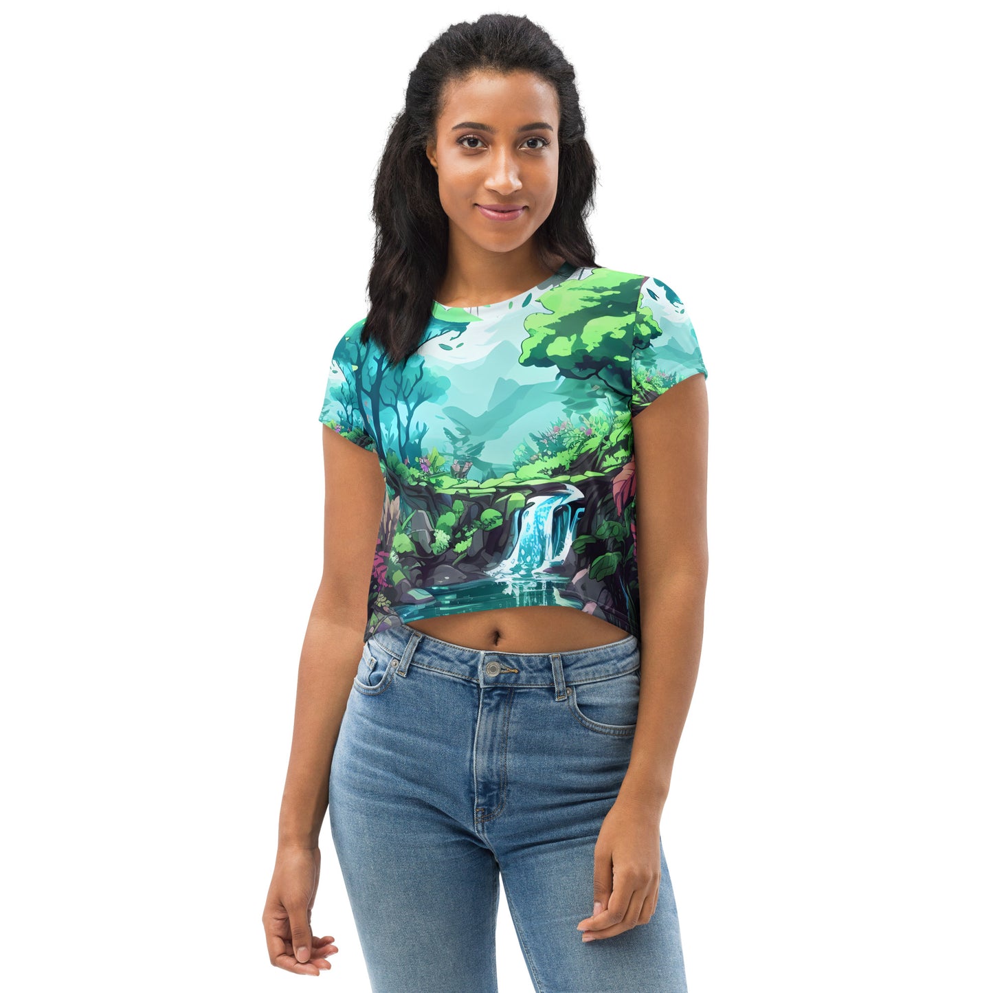 FOREST WALKER Women's Crop Tee