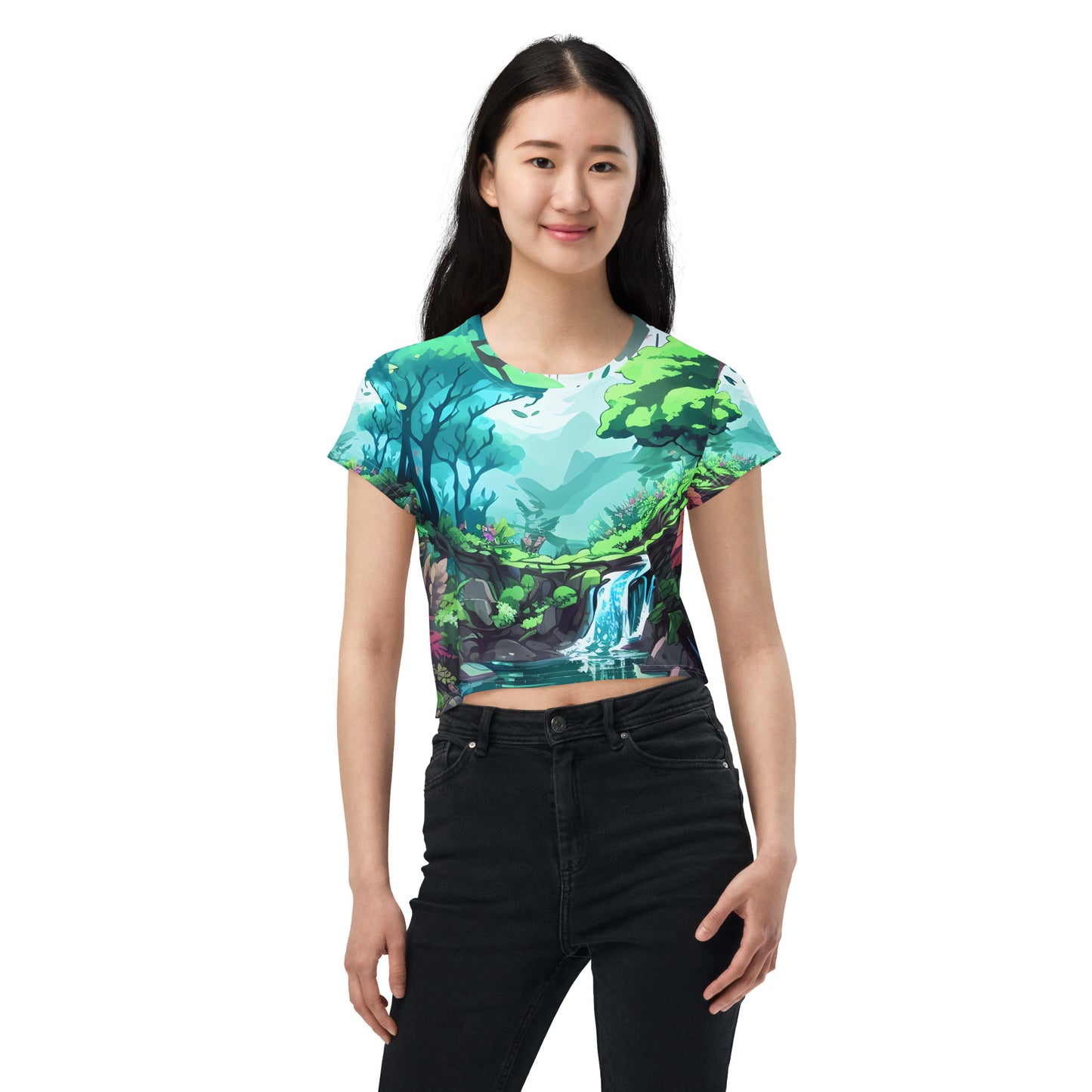 FOREST WALKER Women's Crop Tee