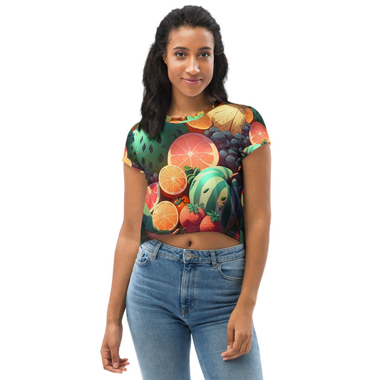 FRUITY VEGGIE #1 (Women's Crop Tee)