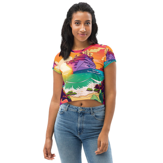 BEACH CRUISER Women's Crop Tee