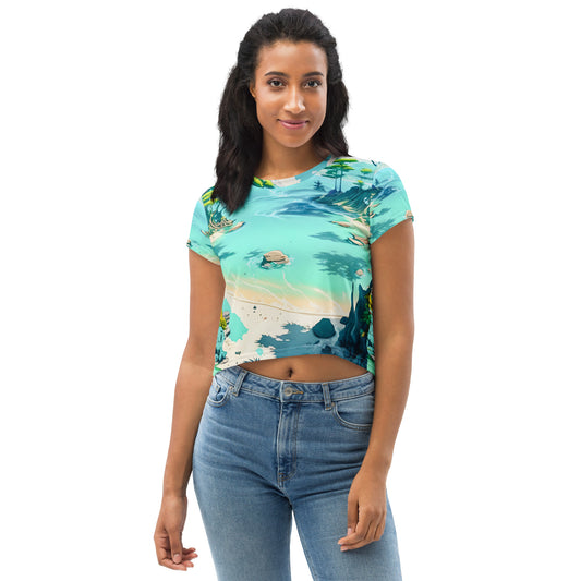 LAGOON LOVER #1 (Women's Crop Tee)