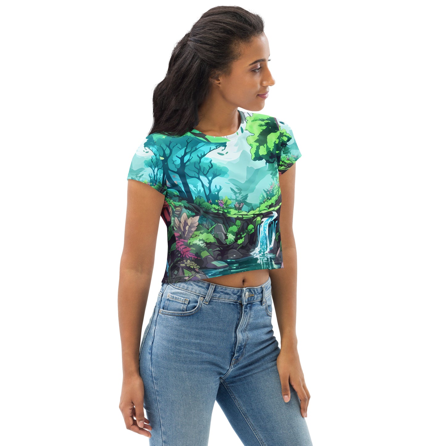 FOREST WALKER Women's Crop Tee