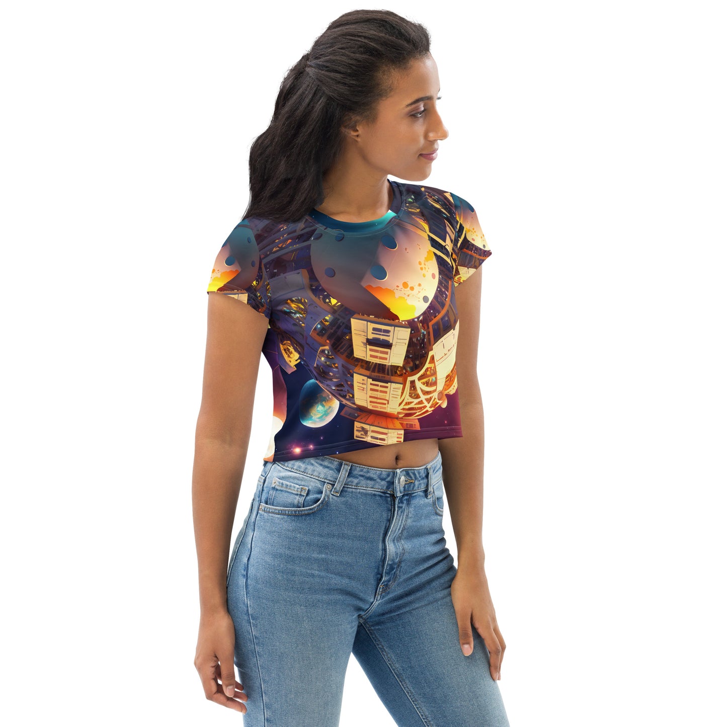 SPACE EXPLORER #1 (Women's Crop Tee)