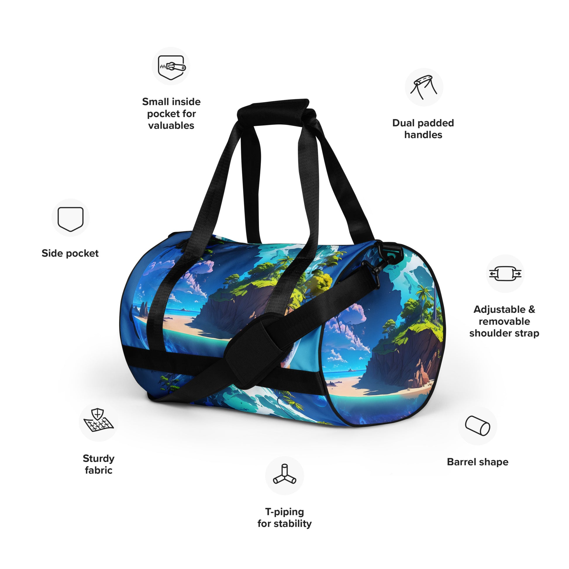 Gym Bag (VIVID DREAMER #1, Punchy, Durable, Affordable and Stylish)