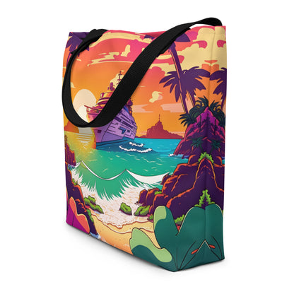 BEACH CRUISER Large Tote Bag