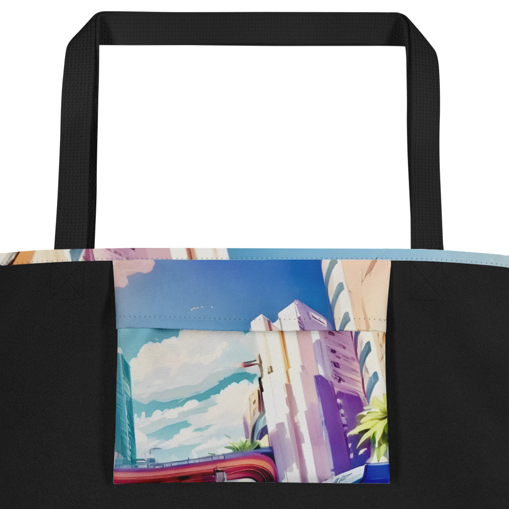 CITY HUNTER Large Tote Bag