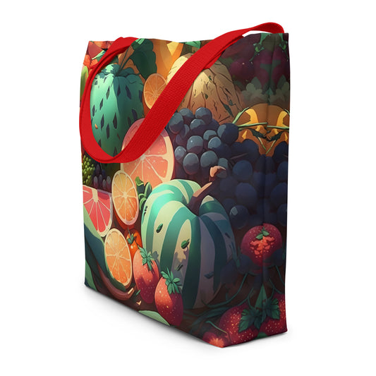 FRUITY VEGGIE #1 (Large Tote Bag)