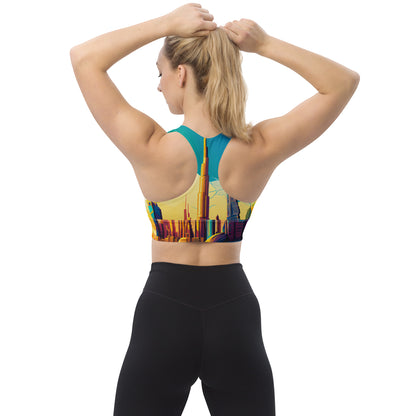 SKY SCRAPER #1 (Women's Longline Sports Bra)