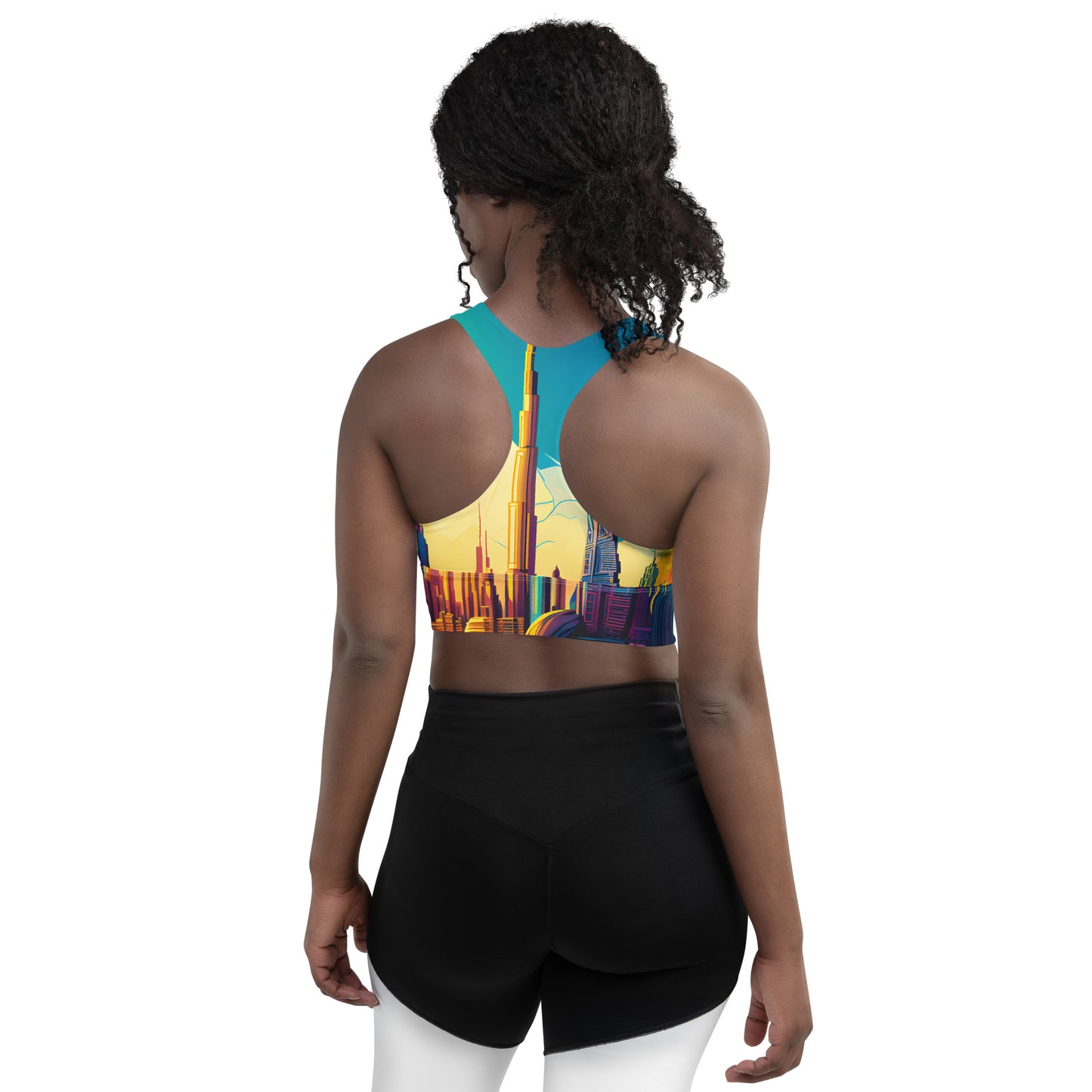 SKY SCRAPER #1 (Women's Longline Sports Bra)