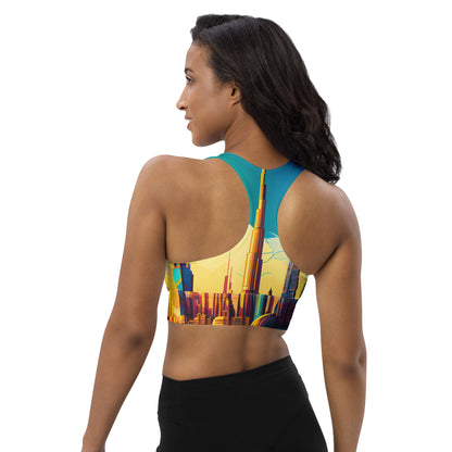 SKY SCRAPER #1 (Women's Longline Sports Bra)