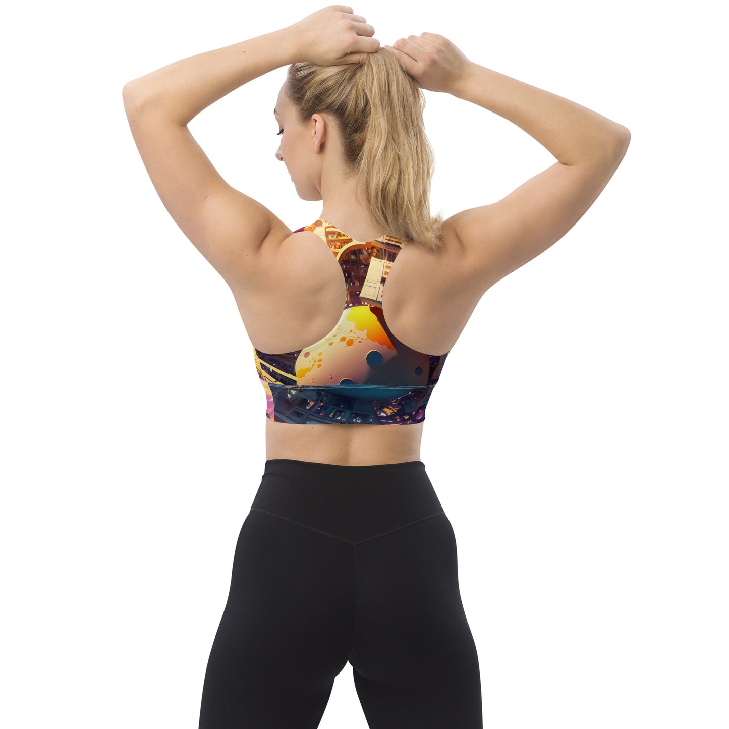 SPACE EXPLORER #1 (Women's Longline Sports Bra)