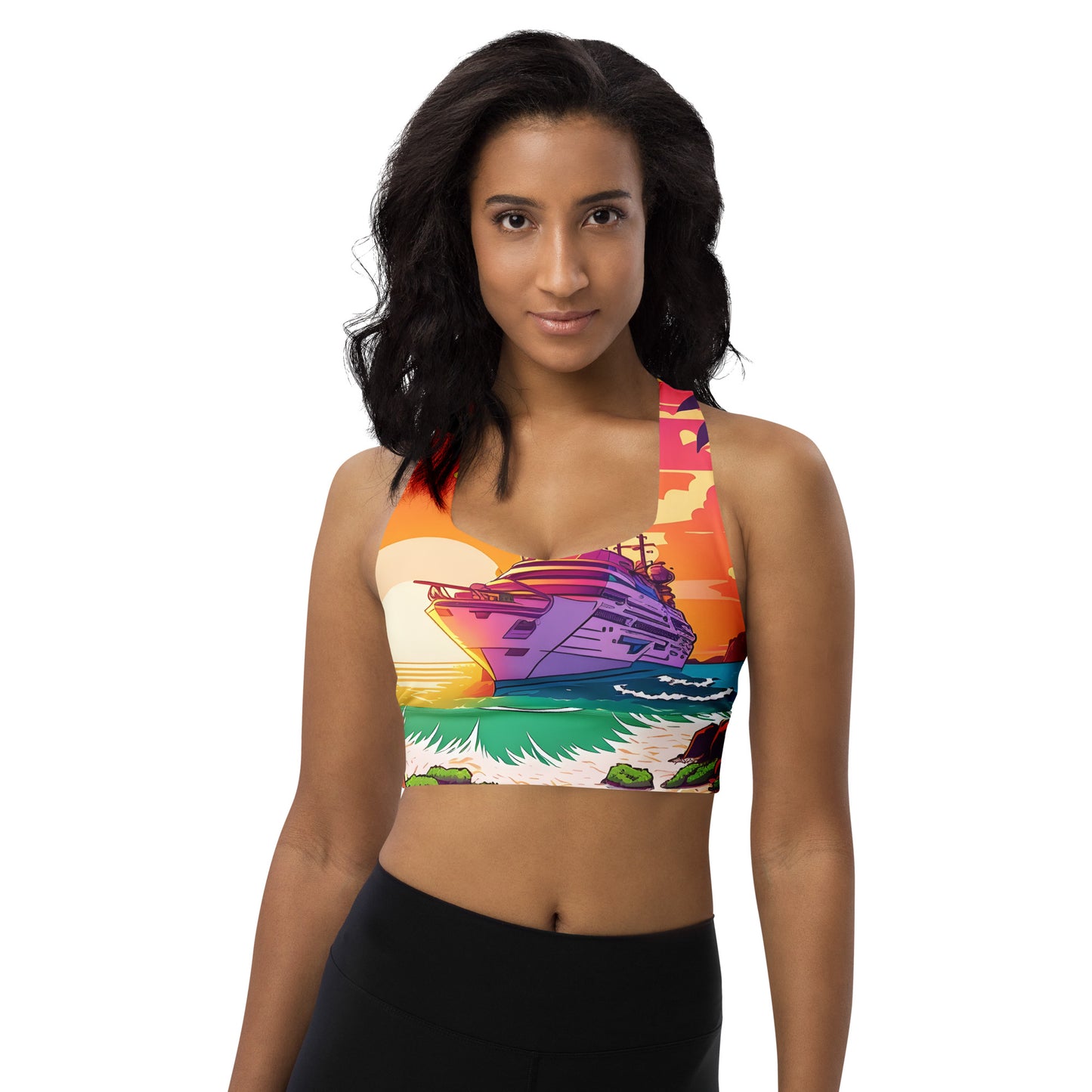 BEACH CRUISER Women's Longline Sports Bra