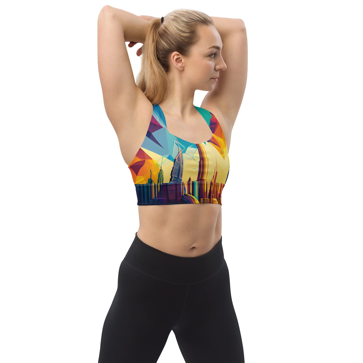 SKY SCRAPER #1 (Women's Longline Sports Bra)