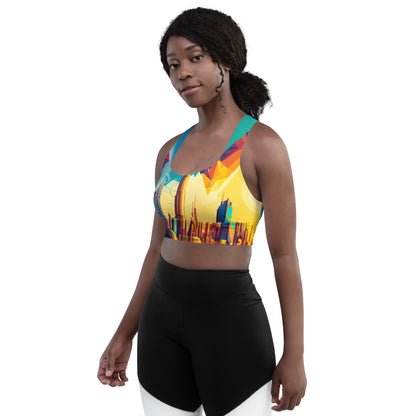 SKY SCRAPER #1 (Women's Longline Sports Bra)