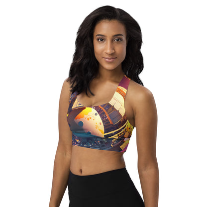 SPACE EXPLORER #1 (Women's Longline Sports Bra)