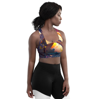 SPACE EXPLORER #1 (Women's Longline Sports Bra)