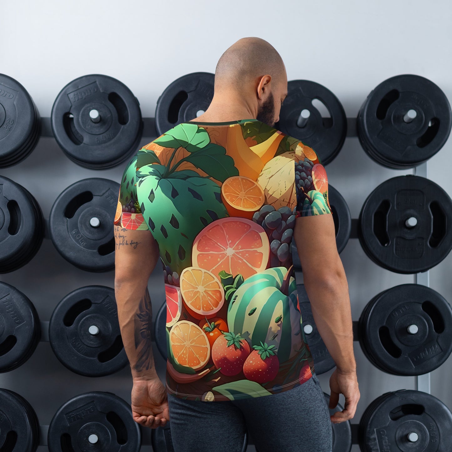 FRUITY VEGGIE #1 (Men's Athletic T-Shirt)