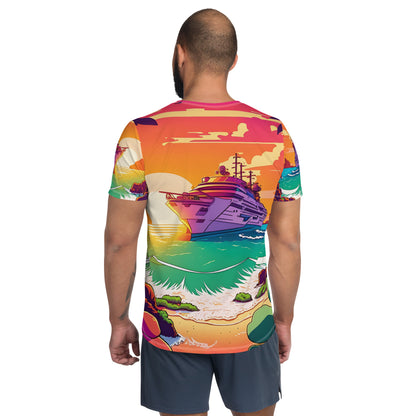 BEACH CRUISER Men's Athletic T-Shirt