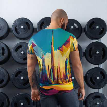 SKY SCRAPER #1 (Men's Athletic T-Shirt)