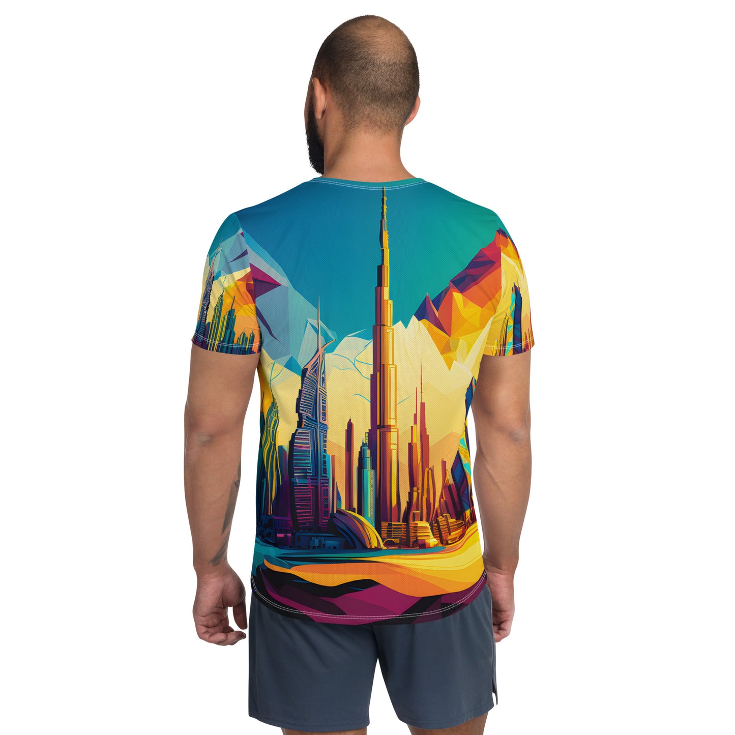 SKY SCRAPER #1 (Men's Athletic T-Shirt)