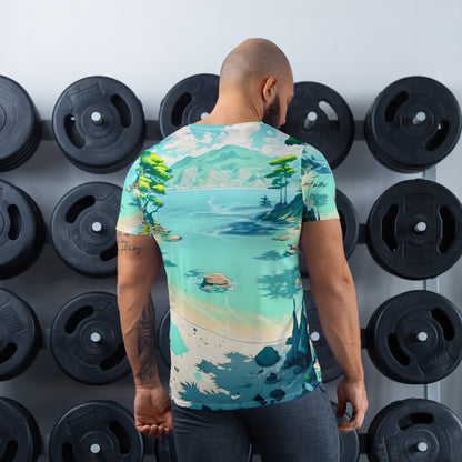 LAGOON LOVER #1 (Men's Athletic T-Shirt)