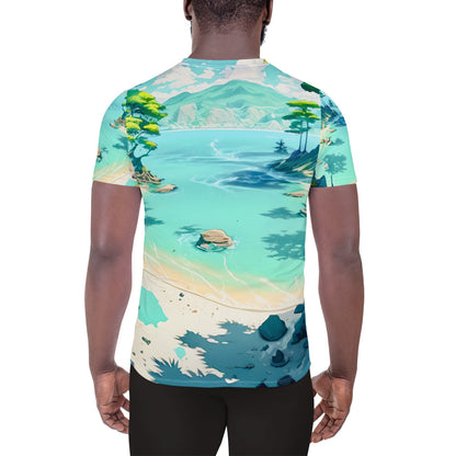 LAGOON LOVER #1 (Men's Athletic T-Shirt)