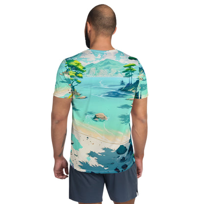 LAGOON LOVER #1 (Men's Athletic T-Shirt)