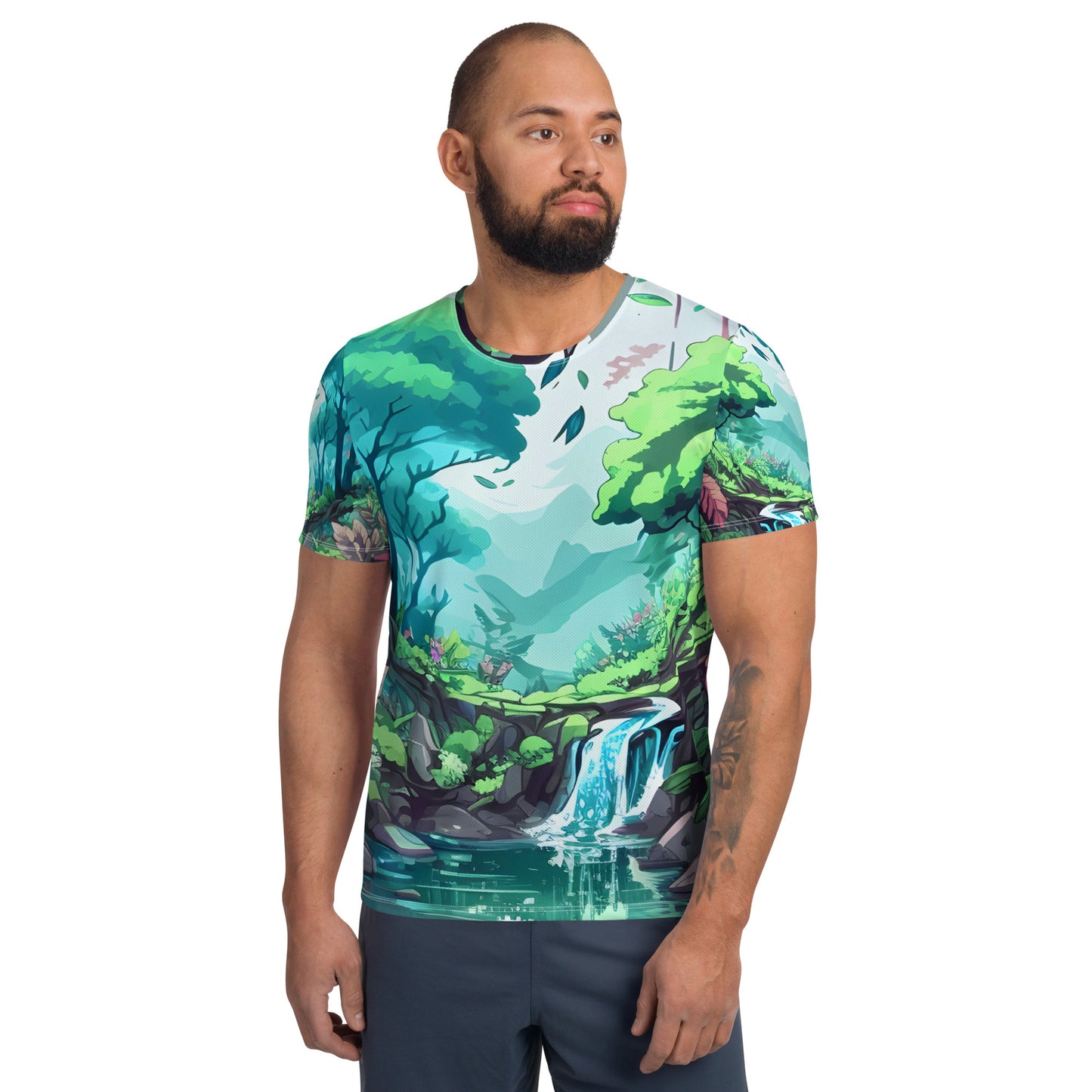 FOREST WALKER Men's Athletic T-Shirt