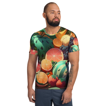 FRUITY VEGGIE #1 (Men's Athletic T-Shirt)