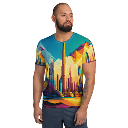 SKY SCRAPER #1 (Men's Athletic T-Shirt)