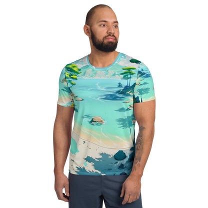 LAGOON LOVER #1 (Men's Athletic T-Shirt)