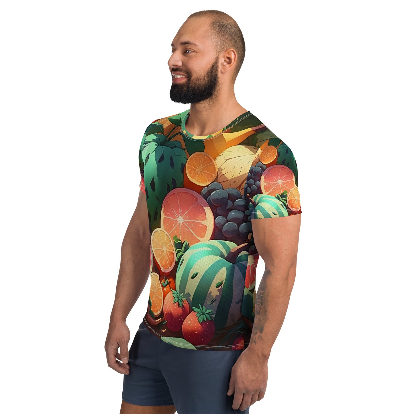 FRUITY VEGGIE #1 (Men's Athletic T-Shirt)