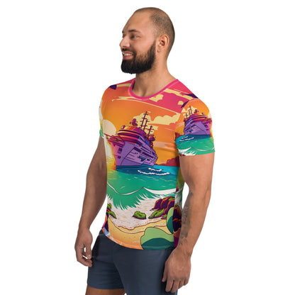 BEACH CRUISER Men's Athletic T-Shirt