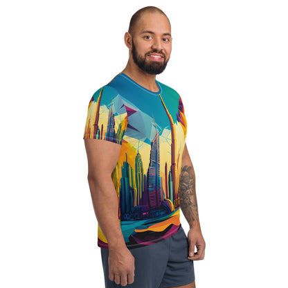 SKY SCRAPER #1 (Men's Athletic T-Shirt)