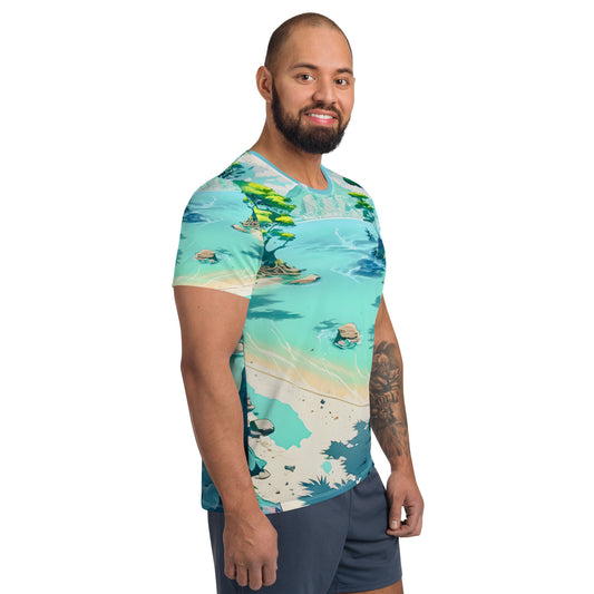 LAGOON LOVER #1 (Men's Athletic T-Shirt)