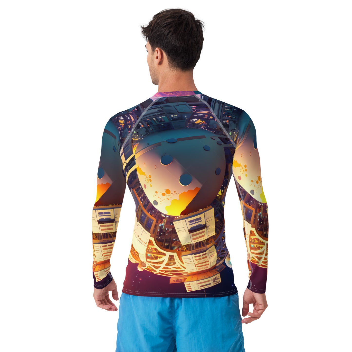 SPACE EXPLORER #1 (Men's Long-Sleeve Rash Guard)