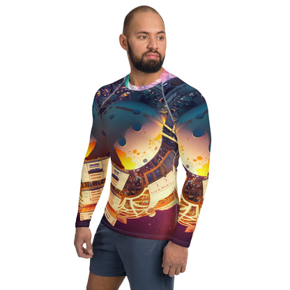 SPACE EXPLORER #1 (Men's Long-Sleeve Rash Guard)