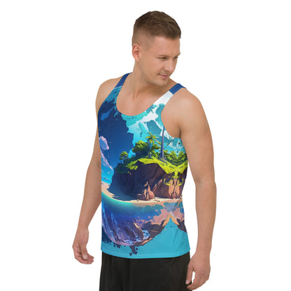 Men's Tank Top (VIVID DREAMER #1, Adorable, Easy to wash and Durable)