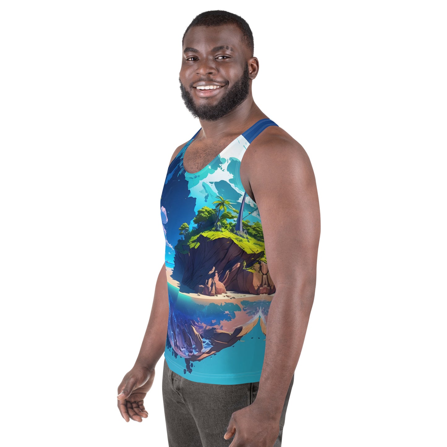 Men's Tank Top (VIVID DREAMER #1, Adorable, Easy to wash and Durable)