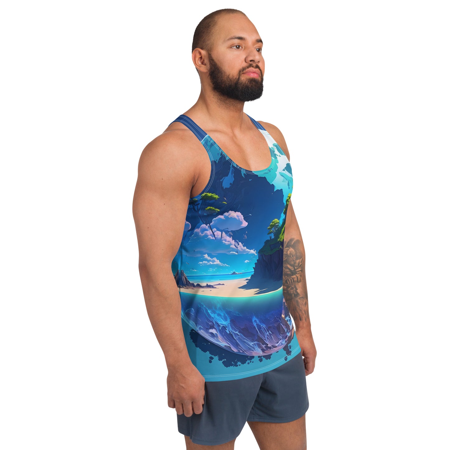 Men's Tank Top (VIVID DREAMER #1, Adorable, Easy to wash and Durable)